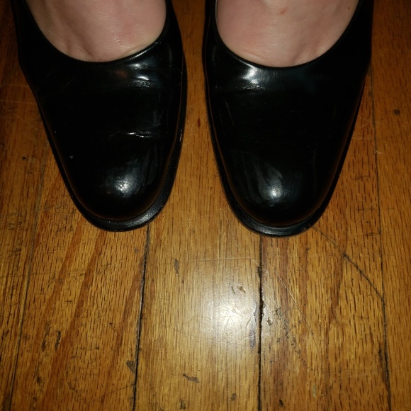 Beautiful Vintage Prada Leather Chunky Heel 7.5 - Picture 6 of 8